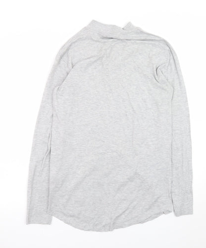 ONLY & SONS Grey Long Sleeve Mock Neck T-Shirt Unisex S