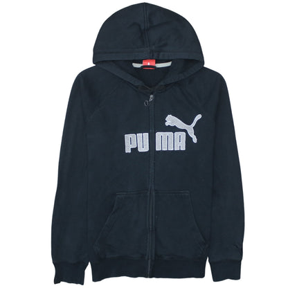 Puma Men's Black Full Zip Hoodie S Sports Fleece Sweatshirt