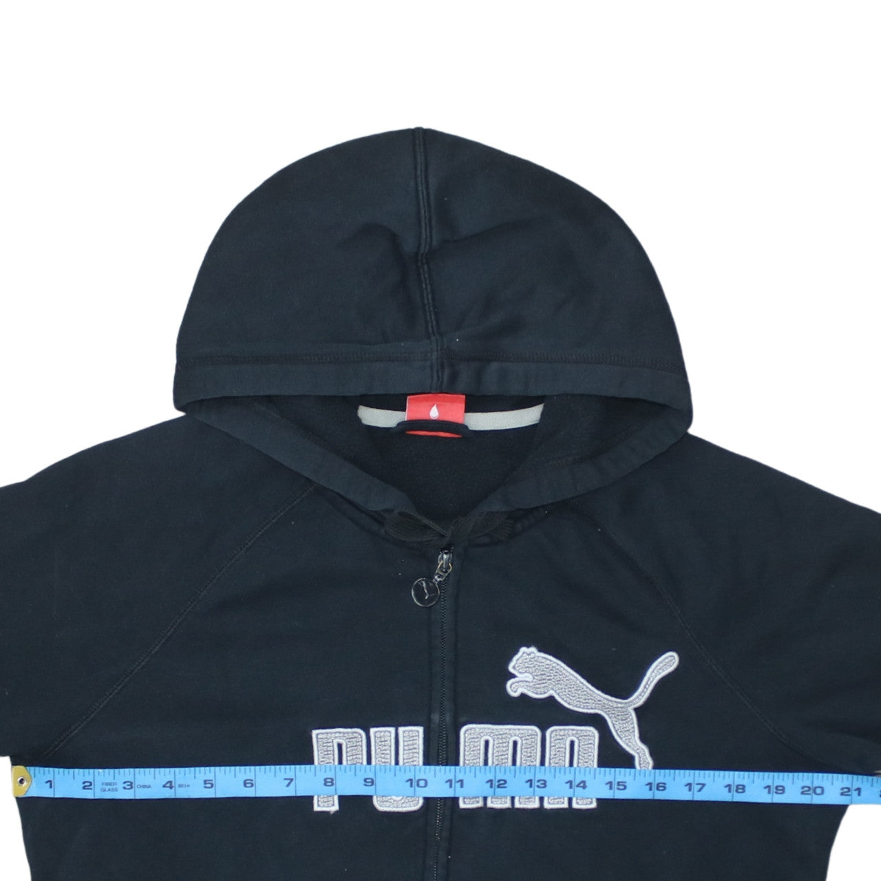 Puma Men's Black Full Zip Hoodie S Sports Fleece Sweatshirt