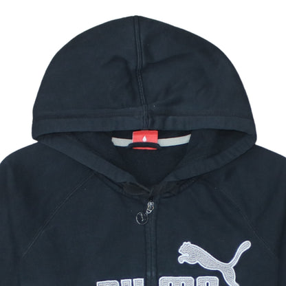 Puma Men's Black Full Zip Hoodie S Sports Fleece Sweatshirt