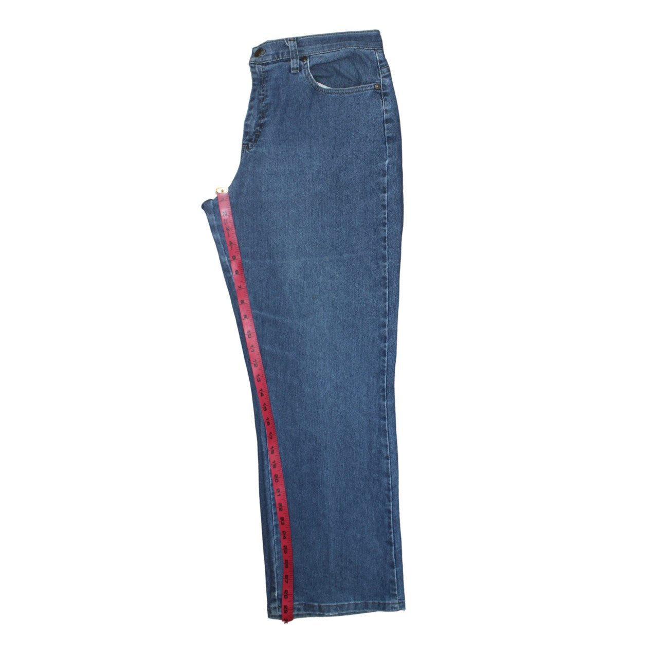 Lee Women’s Blue Relaxed Fit Straight Leg Jeans Size 14 Short