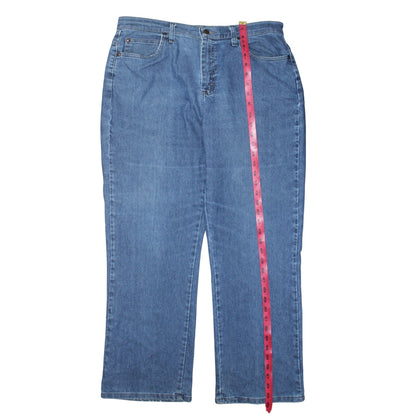 Lee Women’s Blue Relaxed Fit Straight Leg Jeans Size 14 Short