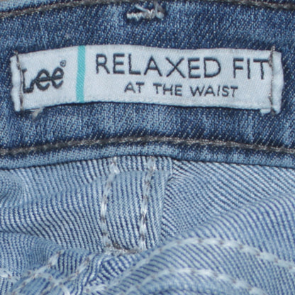 Lee Women’s Blue Relaxed Fit Straight Leg Jeans Size 14 Short