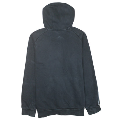 Adidas Mens Black Pullover Hoodie L Hooded Fleece Sweatshirt