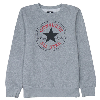 Converse Boys Grey Crew Neck Pullover Sweatshirt 13-15 Years Logo Print