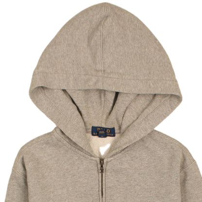 Ralph Lauren Boys Grey Full Zip Hoodie Sweatshirt XL 18-20 Years