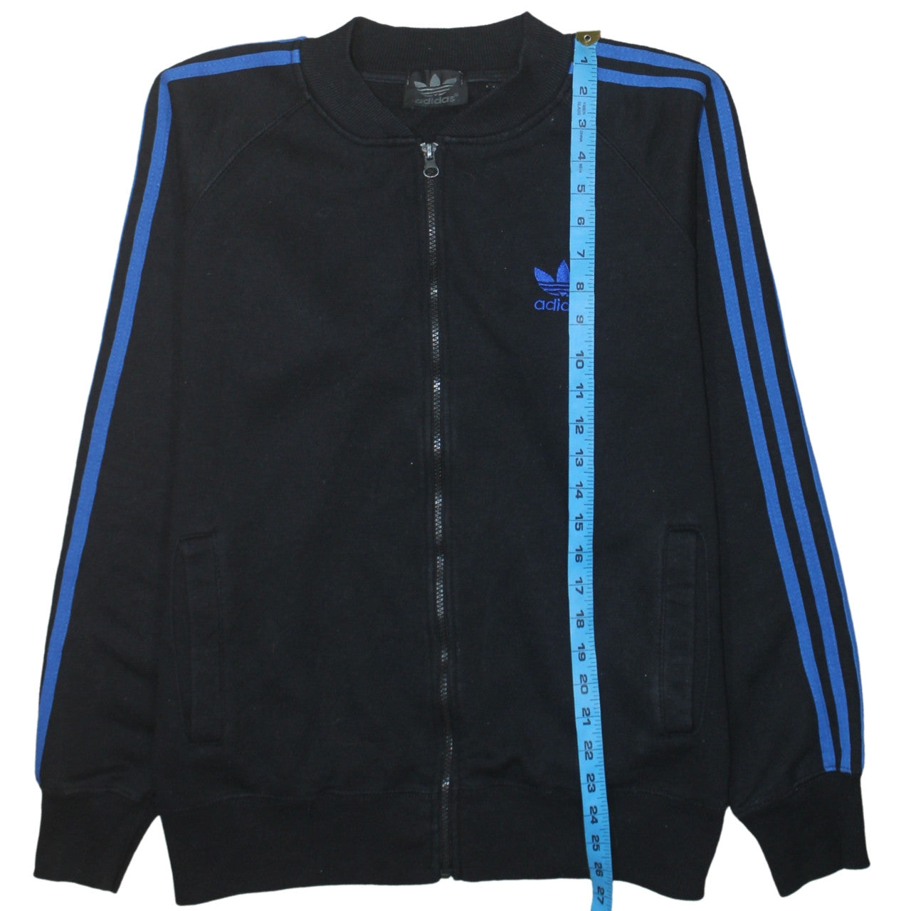 Adidas Mens Black Track Jacket Small Regular Fit Full Zip Sportswear