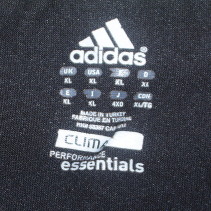 Adidas Men’s Black Green Striped Clima Essentials T-Shirt XL