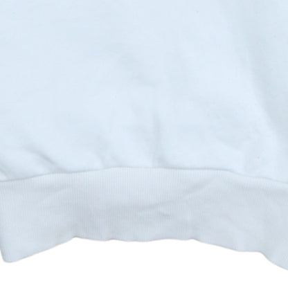 Fred Perry Men's White XS Crew Neck Logo Sweatshirt