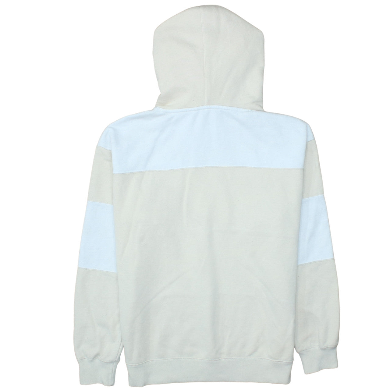 Champion Womens Beige & White Hooded Pullover Sweatshirt Size M