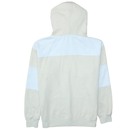 Champion Womens Beige & White Hooded Pullover Sweatshirt Size M