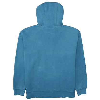 FILA Mens Blue Pullover Hoodie XL Cotton Blend Logo Sweatshirt