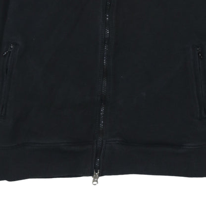 Nike Womens Black Size 12 Track Jacket Full Zip Lightweight Cotton Blend
