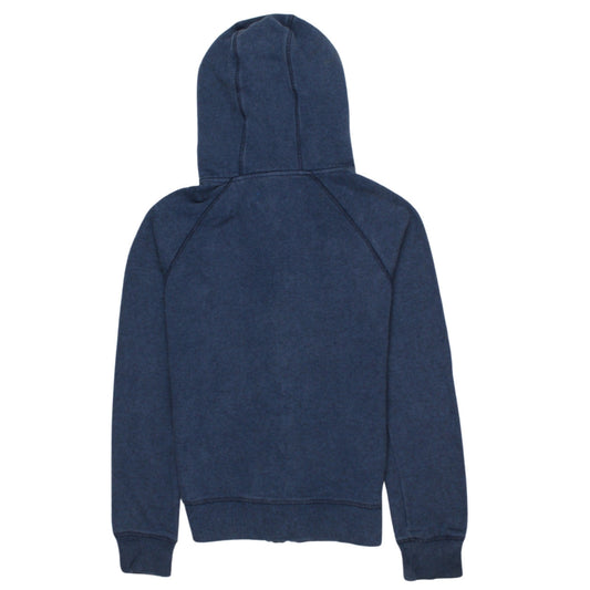 Adidas Originals Womens Blue Full Zip Hoodie Size 8 Classic Fit