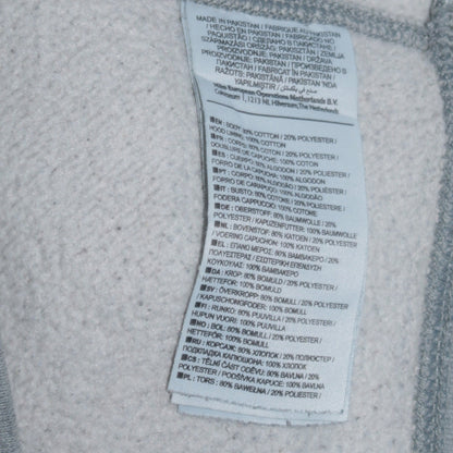 Nike Women Grey Pullover Hoodie Large Cotton Blend Casual