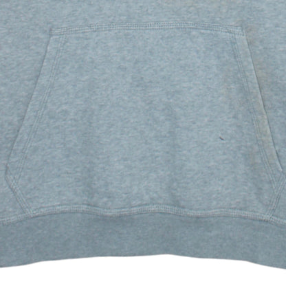 Nike Women Grey Pullover Hoodie Large Cotton Blend Casual