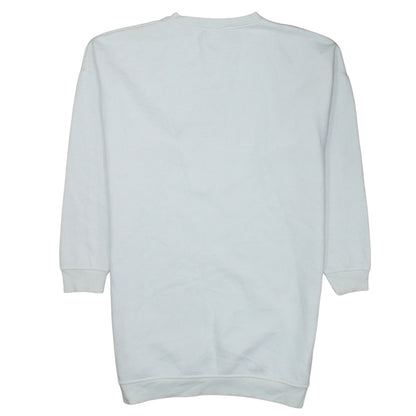 Brand and care label for Disney Winnie the Pooh Women's White XS Long Sleeve T-Shirt Dress