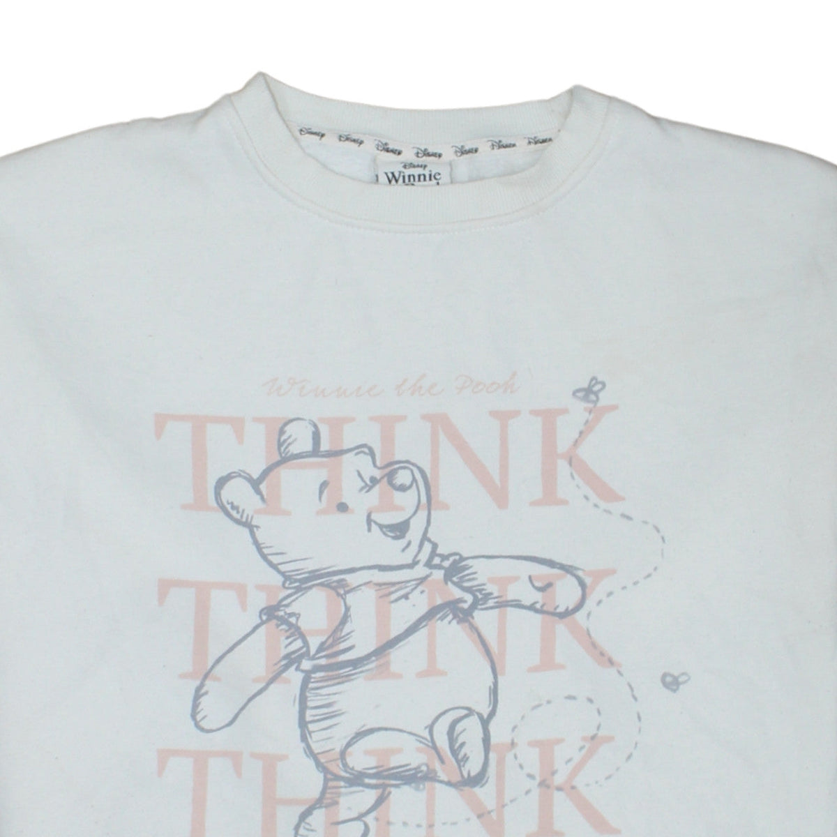 Additional view of Disney Winnie the Pooh Women's White XS Long Sleeve T-Shirt Dress