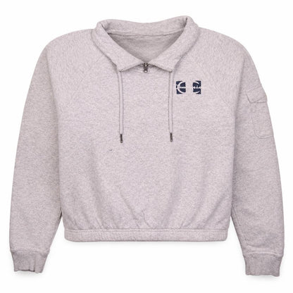 Champion Womens Grey Small 1/4 Zip Pullover Sweatshirt