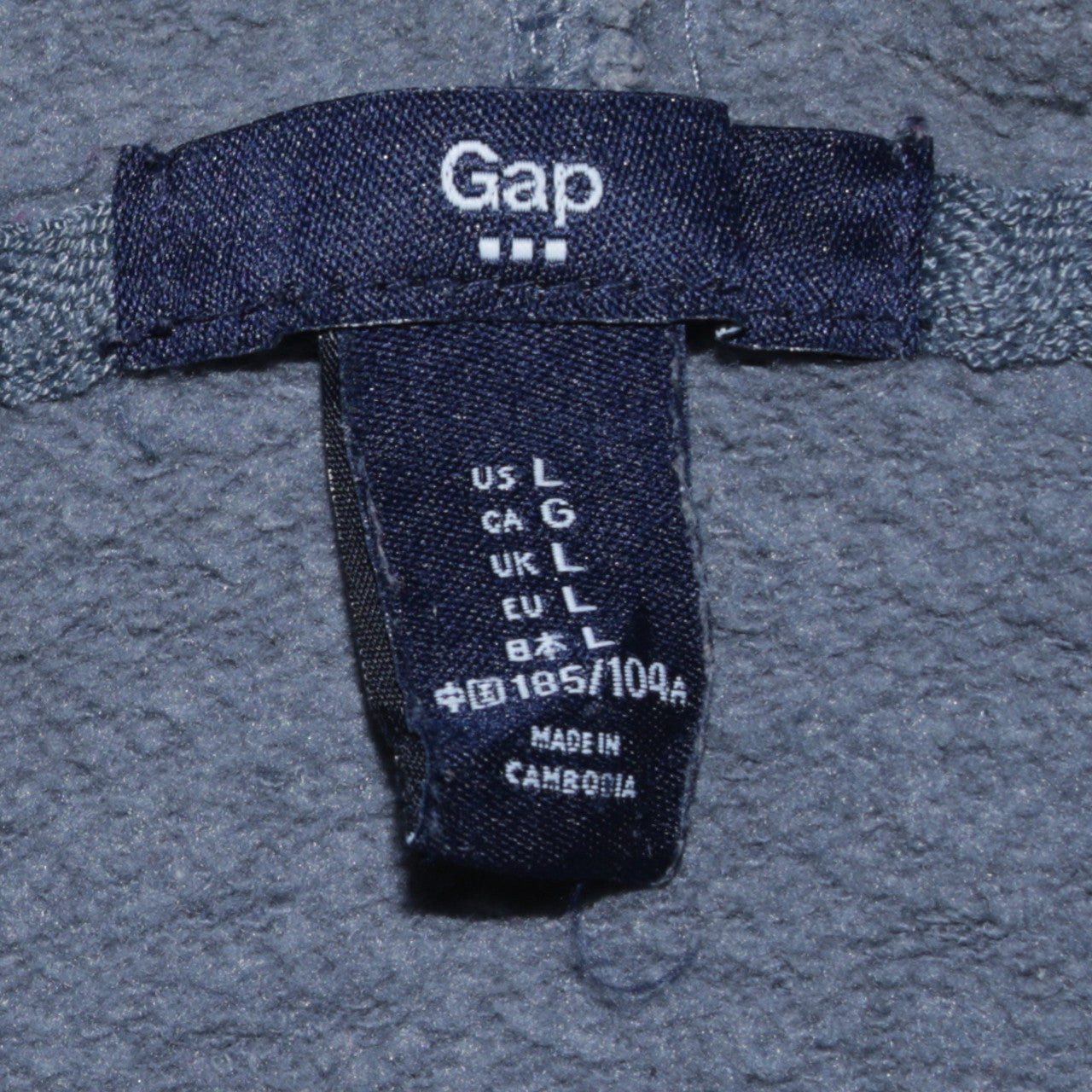 GAP Men’s Brown Pullover Logo Hoodie Size L Regular Fit