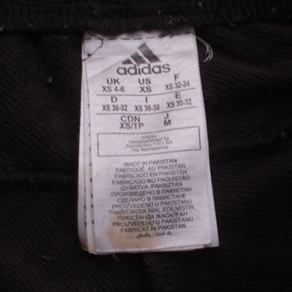 Adidas Womens Black XS Sweatpants Tapered Fit Joggers