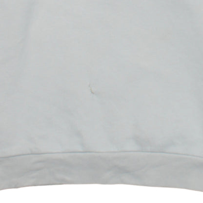 Adidas Women White Pullover Sweatshirt UK 8 Logo Crew Neck