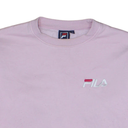 Fila Womens Pink Crew Neck Pullover Sweatshirt Size S