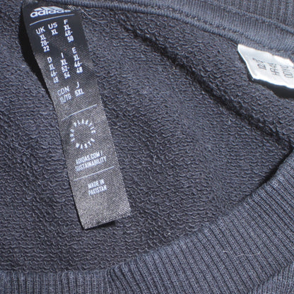 Adidas Women Black XL Pullover Sweatshirt Crew Neck