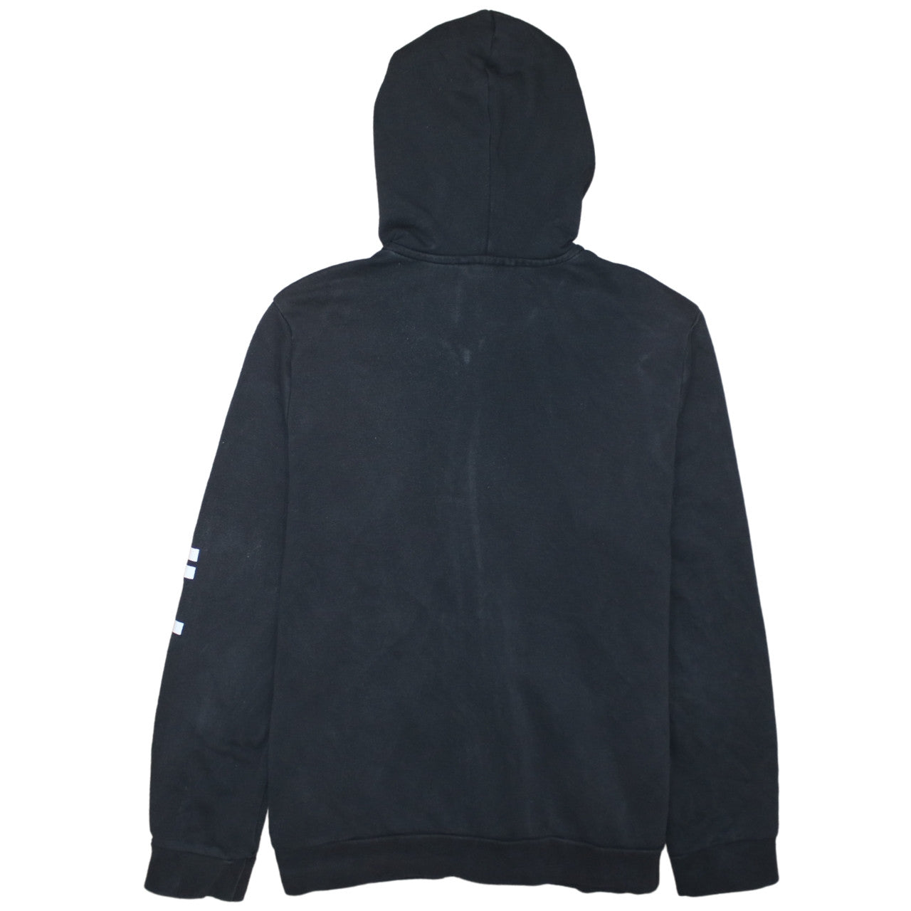 Adidas Womens Black 2XL Full Zip Hoodie Sweatshirt with Logo Print