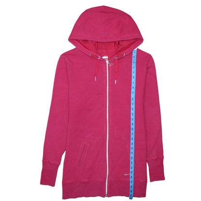 Nike Women's Pink Full Zip Hoodie XL Cotton Blend Zip Up Sweatshirt