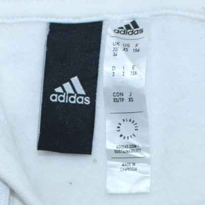 Adidas Men's White Pullover Hoodie XS Sports Fleece Sweatshirt