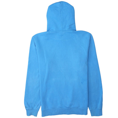 Champion Men's Blue Pullover Hoodie Large Logo Fleece Sweatshirt