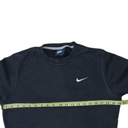 Nike Men's Black Crew Neck Logo Sweatshirt Size S Regular Fit