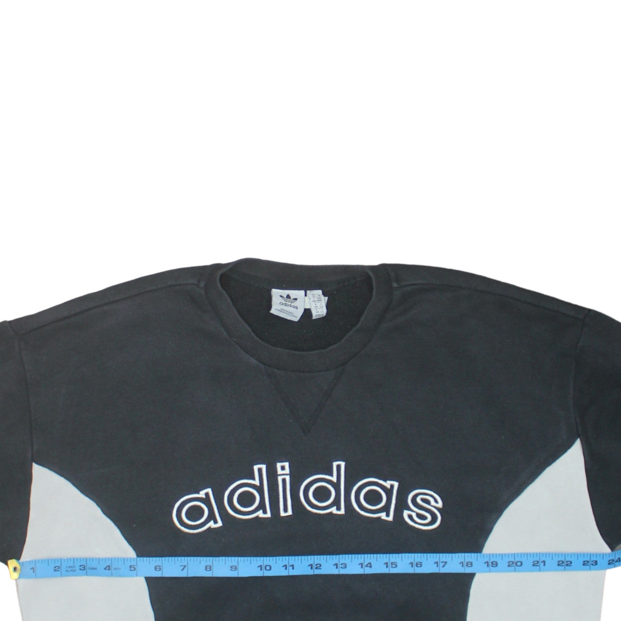 Adidas Women Black White Crew Neck Sweatshirt UK 14