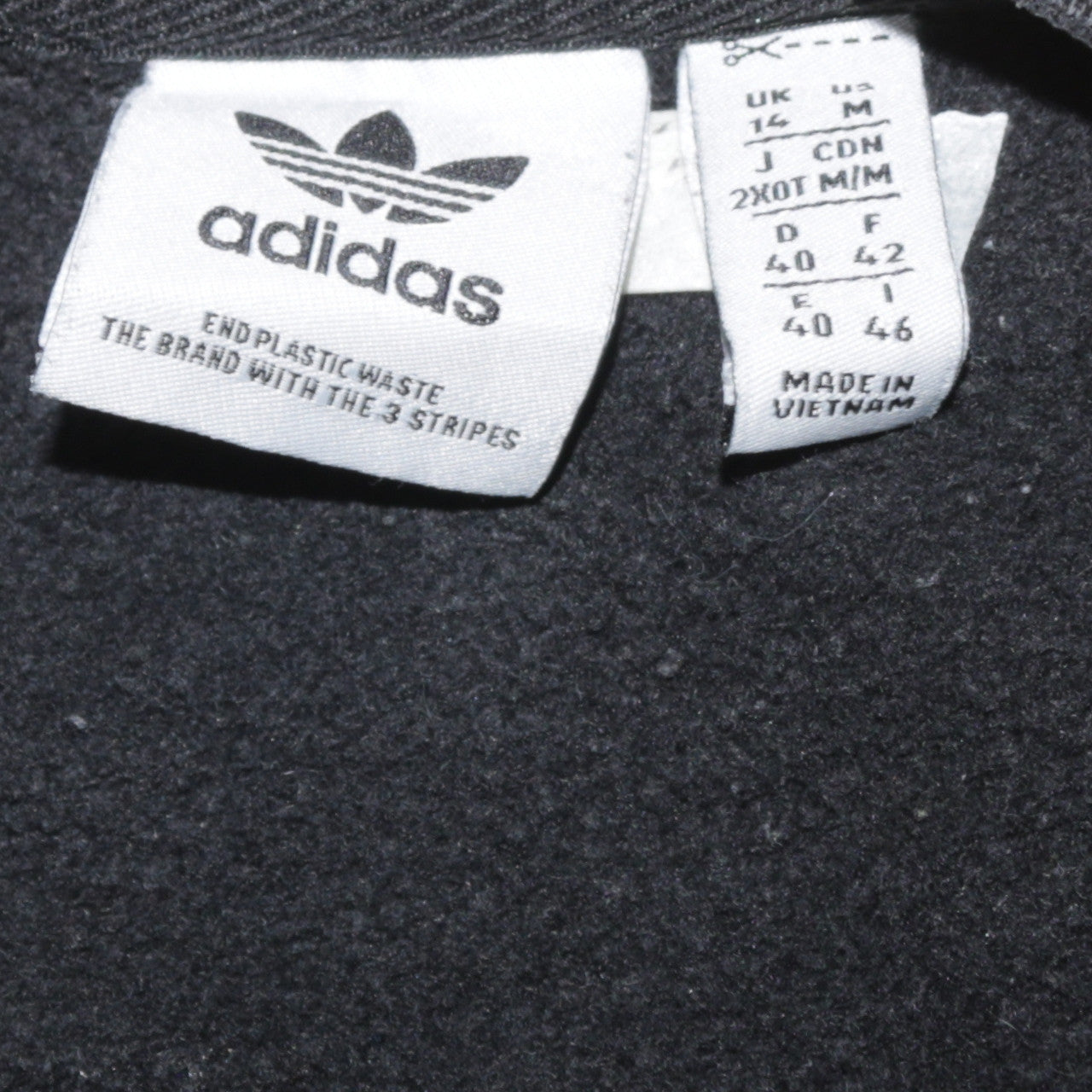Adidas Women Black White Crew Neck Sweatshirt UK 14