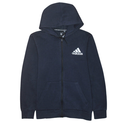 Adidas Men's Blue Full Zip Hoodie Size M Regular Fit Sportswear