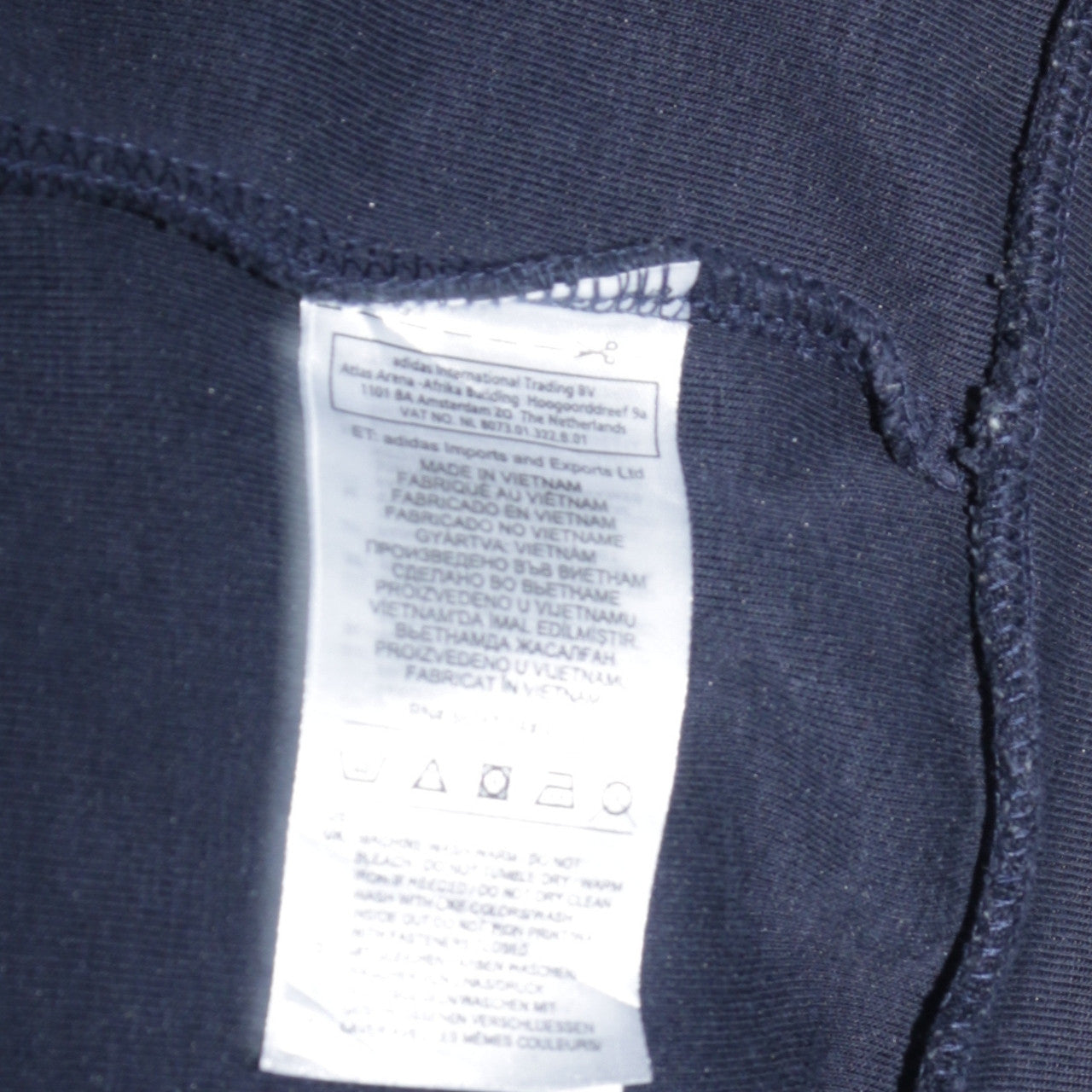 Adidas Men's Blue Full Zip Hoodie Size M Regular Fit Sportswear