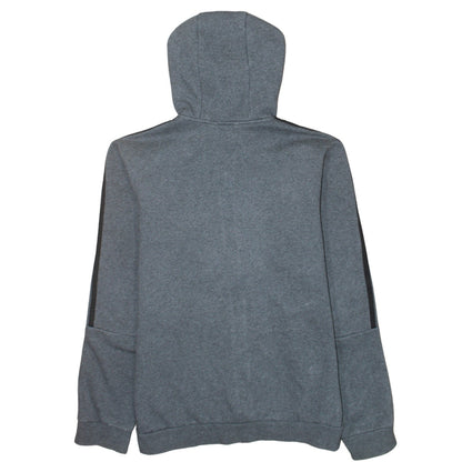 Adidas Mens Grey Full Zip Hoodie Size M Sports Fleece Jacket