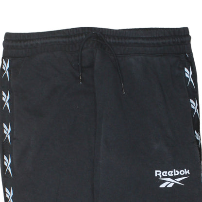 Reebok Men Black Jogger Trousers S Regular Fit Comfortable Sportswear