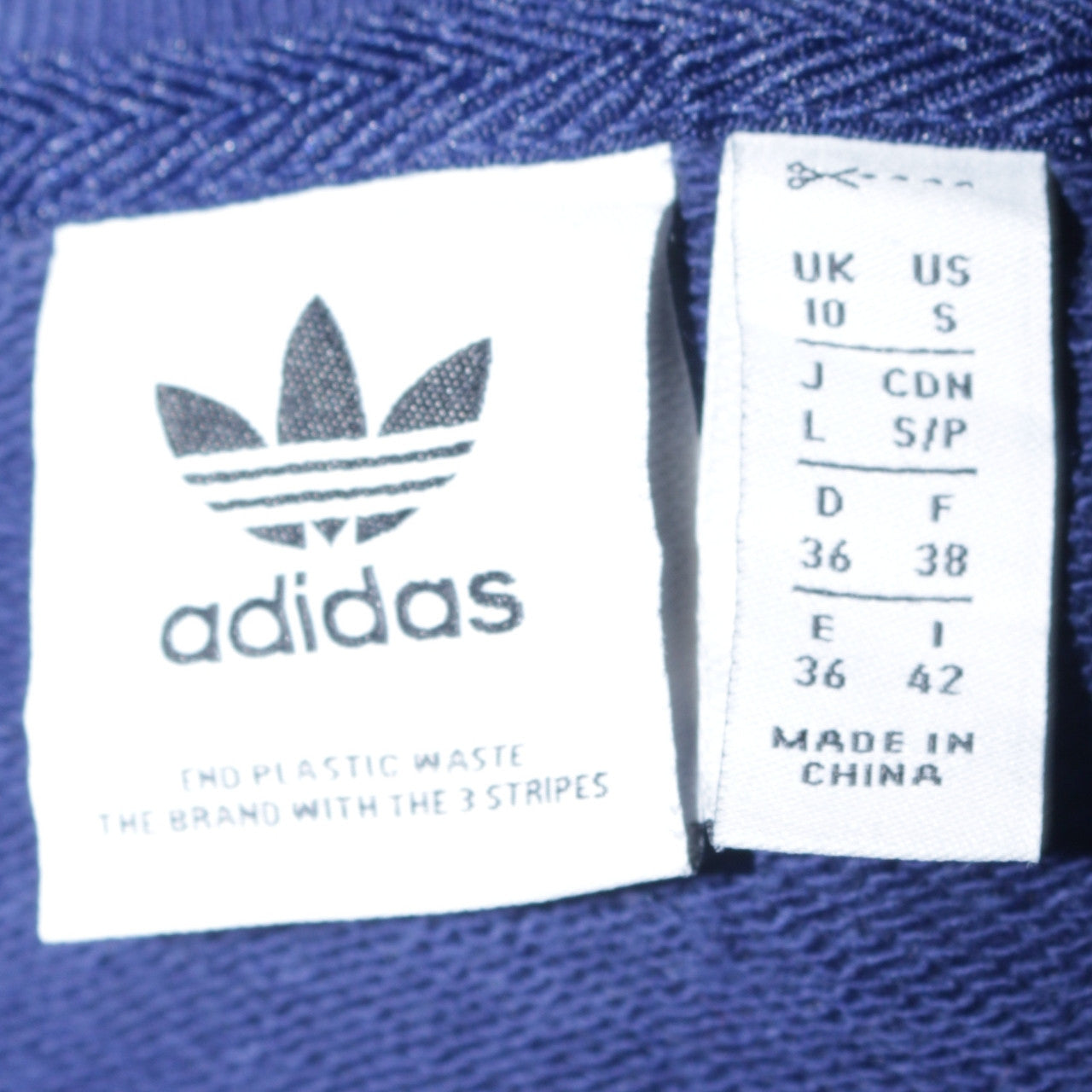 Adidas Women Blue Crew Neck Logo Sweatshirt Size 10 Pullover