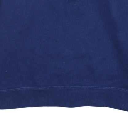 Adidas Women Blue Crew Neck Logo Sweatshirt Size 10 Pullover