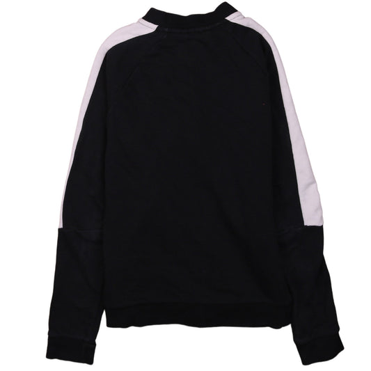 Puma Womens Black Track Jacket Size 12 Full Zip Lightweight