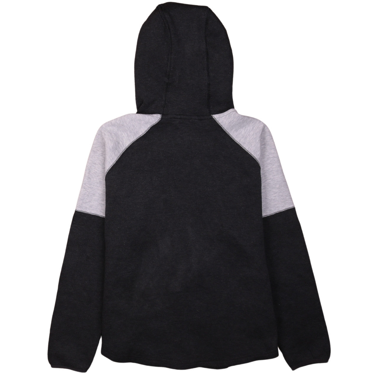 Puma Women Black Grey Full Zip Hoodie Size 12 Cotton Blend