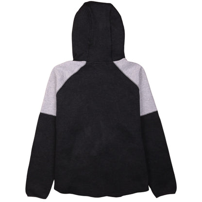 Puma Women Black Grey Full Zip Hoodie Size 12 Cotton Blend