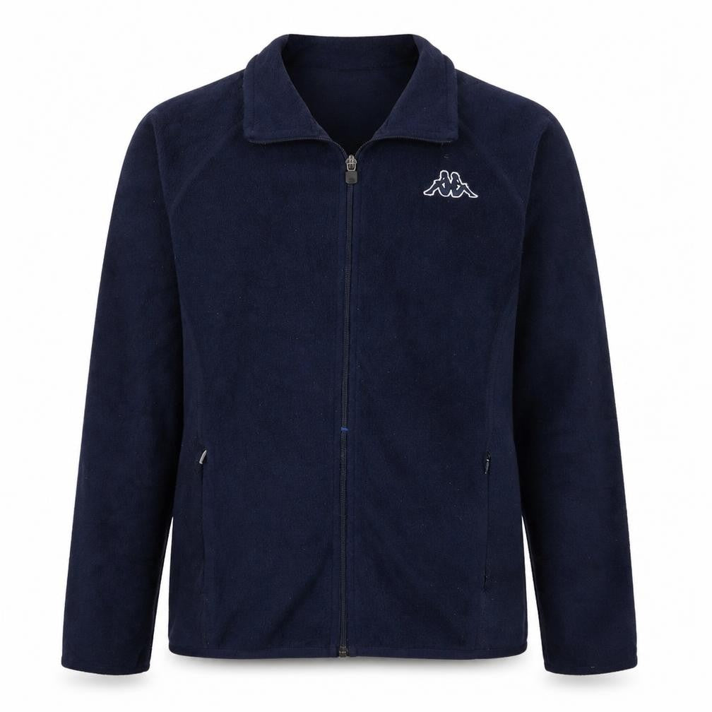 Kappa Men's Blue Fleece Full Zip Jacket Size L Casual Sportswear