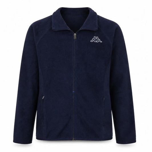 Kappa Men's Blue Fleece Full Zip Jacket Size L Casual Sportswear