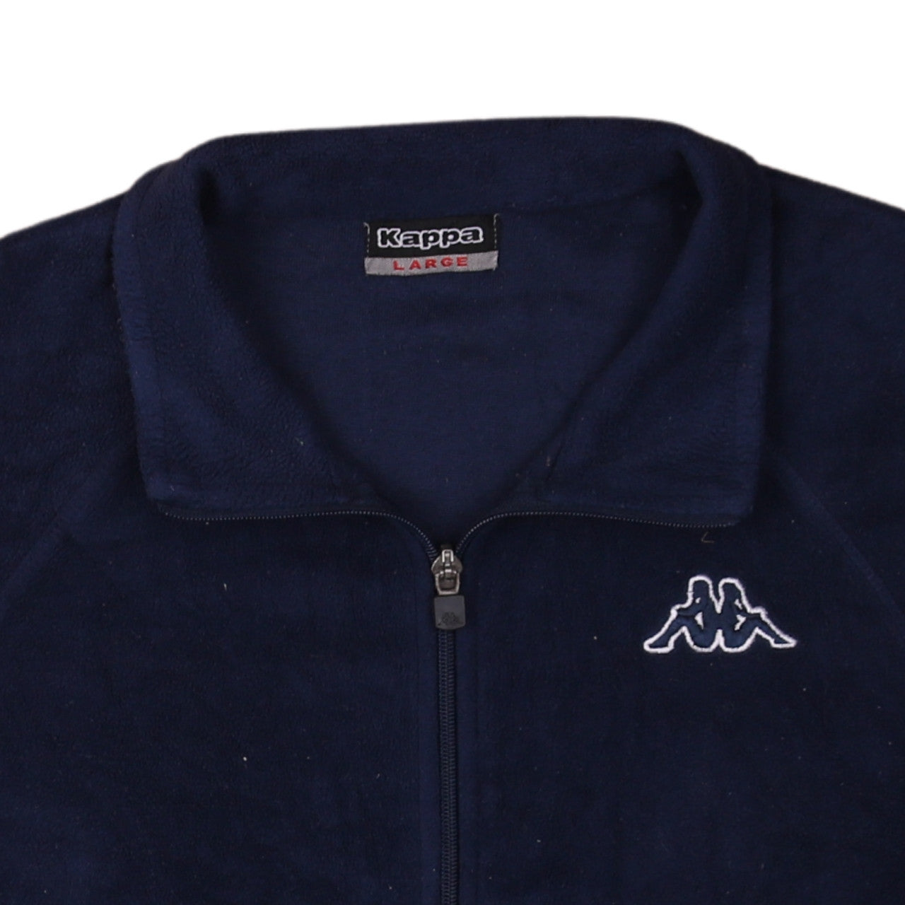 Kappa Men's Blue Fleece Full Zip Jacket Size L Casual Sportswear
