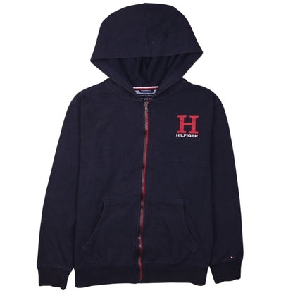 Tommy Hilfiger Boys Blue Full Zip Hoodie Size 16 Years Hooded Sweatshirt