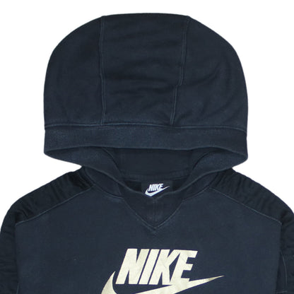 Nike Girls Black Air Pullover Hoodie Fleece Sweatshirt Size 146