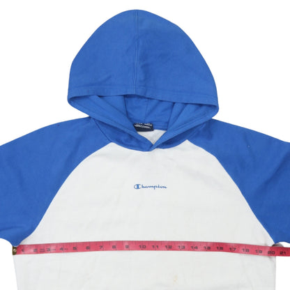Champion Boys Blue & White Pullover Hoodie Size 15-16 Years Cotton Blend